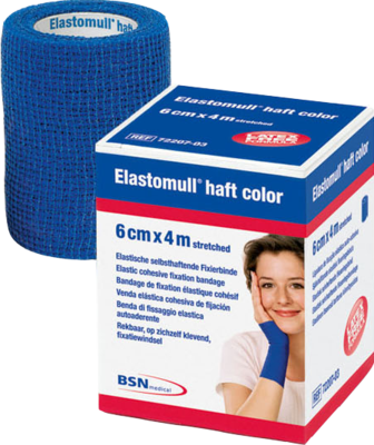 ELASTOMULL haft color 6 cmx4 m Fixierb.blau